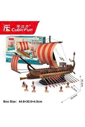 Antik Roma Savaş Gemisi 3D Puzzle CUB/T4037H