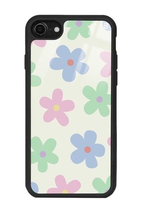 Iphone 7 - 8 Nude Çiçek Tasarımlı Glossy Telefon Kılıfı iphone7gls3098