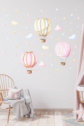 Rüya Balonlar Çocuk Odası Duvar Sticker Set STCKREKSP014