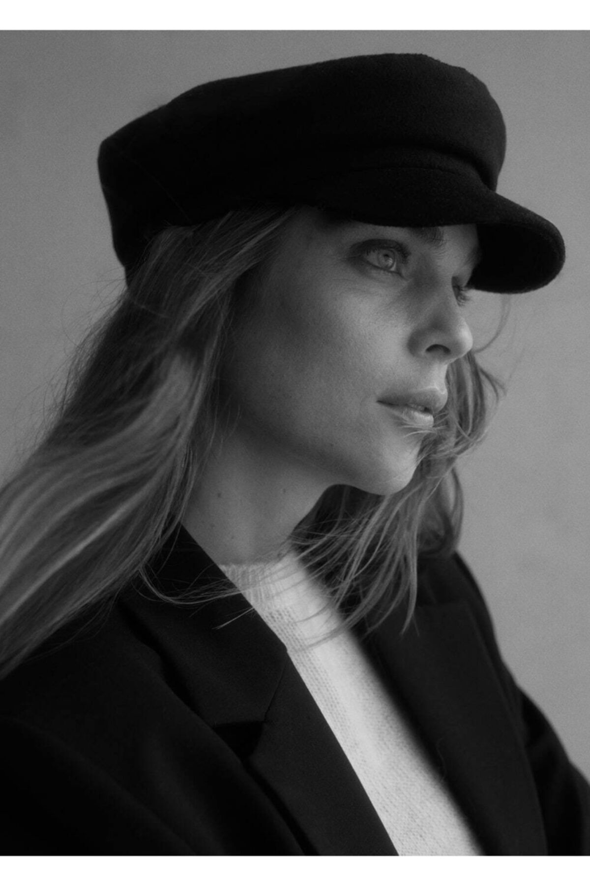 MANGO Woman-Dámsky čierny visor baret 5