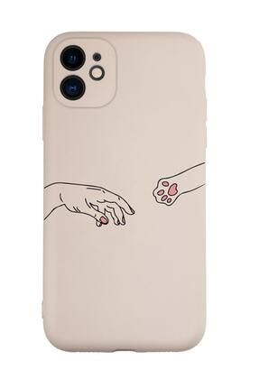 Iphone 11 Uyumlu Hand And Paw Desenli Kamera Korumalı Lansman Kılıf Premium Silikonlu MCIP11KKLANS225