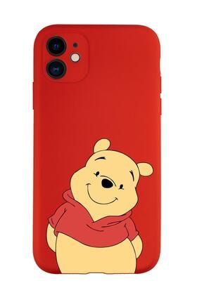 Iphone 11 Uyumlu Pooh Desenli Kamera Korumalı Lansman Kılıf Premium Silikonlu MCIP11KKLANS529