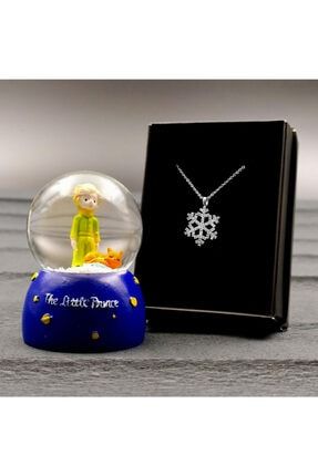 Küçük Prens Mini Kar Küresi & Kar Tanesi Kolye Hediye Seti 65032