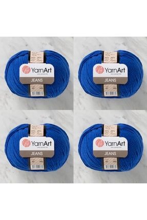 Jeans 47 4'lü Paket Amigurimi Bebek Ipi Yarn-Art Jeans 4 Adet