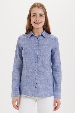 Kadın Selly U.Kol Gömlek Orta Mavi 192 LCF 241002