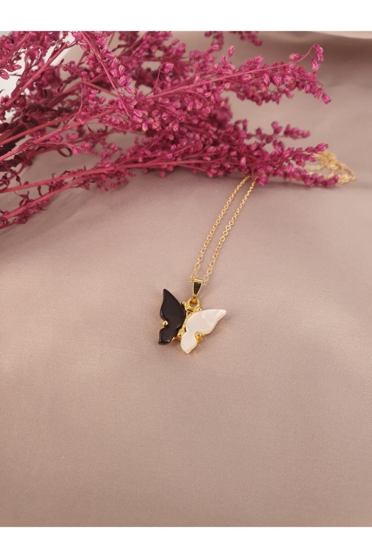 Gold top butterfly jewelry