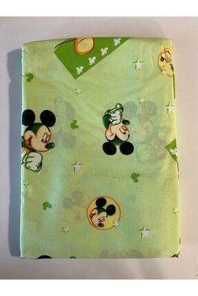 Bebek Nevresim Seti Mickey Mouse Yeşil bbknevset1