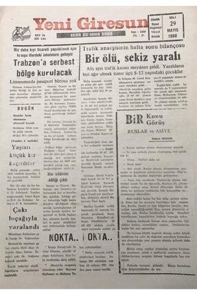 Yeni Giresun Gazetesi 29 Mayıs 1990''biz Daha Kıyı Ticareti Yapabilmek Için Komşu Illerdeki Iskele GZ30076