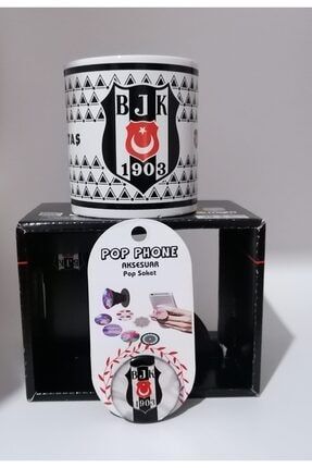 Beşiktaş Lisanslı Seramik Kupa & Beşiktaş Pop Socket ü14