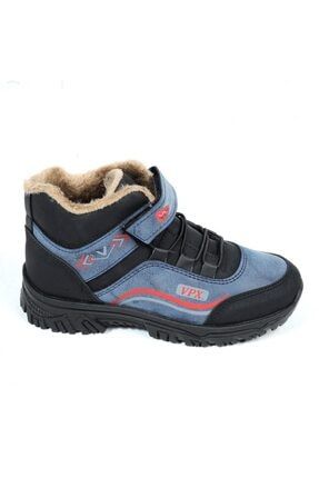 5050 Laci-Siyah Cırtlı Kışlık Erkek Çocuk Bot Ayakkabı AYC05527