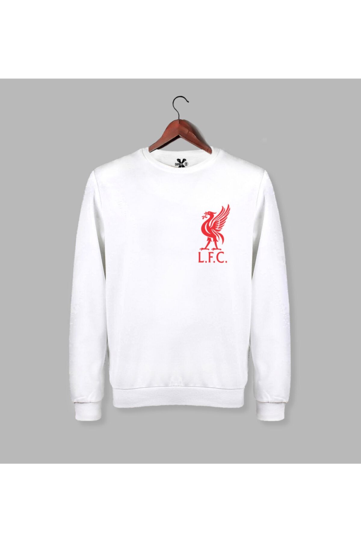 Darkia Liverpool Logo Printed Football Team Sweatshirt Trendyol