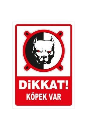 Iyiolsun Dikkat Köpek Var Pitbull Bahçe Dükkan Uyarı Ikaz Etiketi Stıcker 15x21 Cm İSG0360SL-7