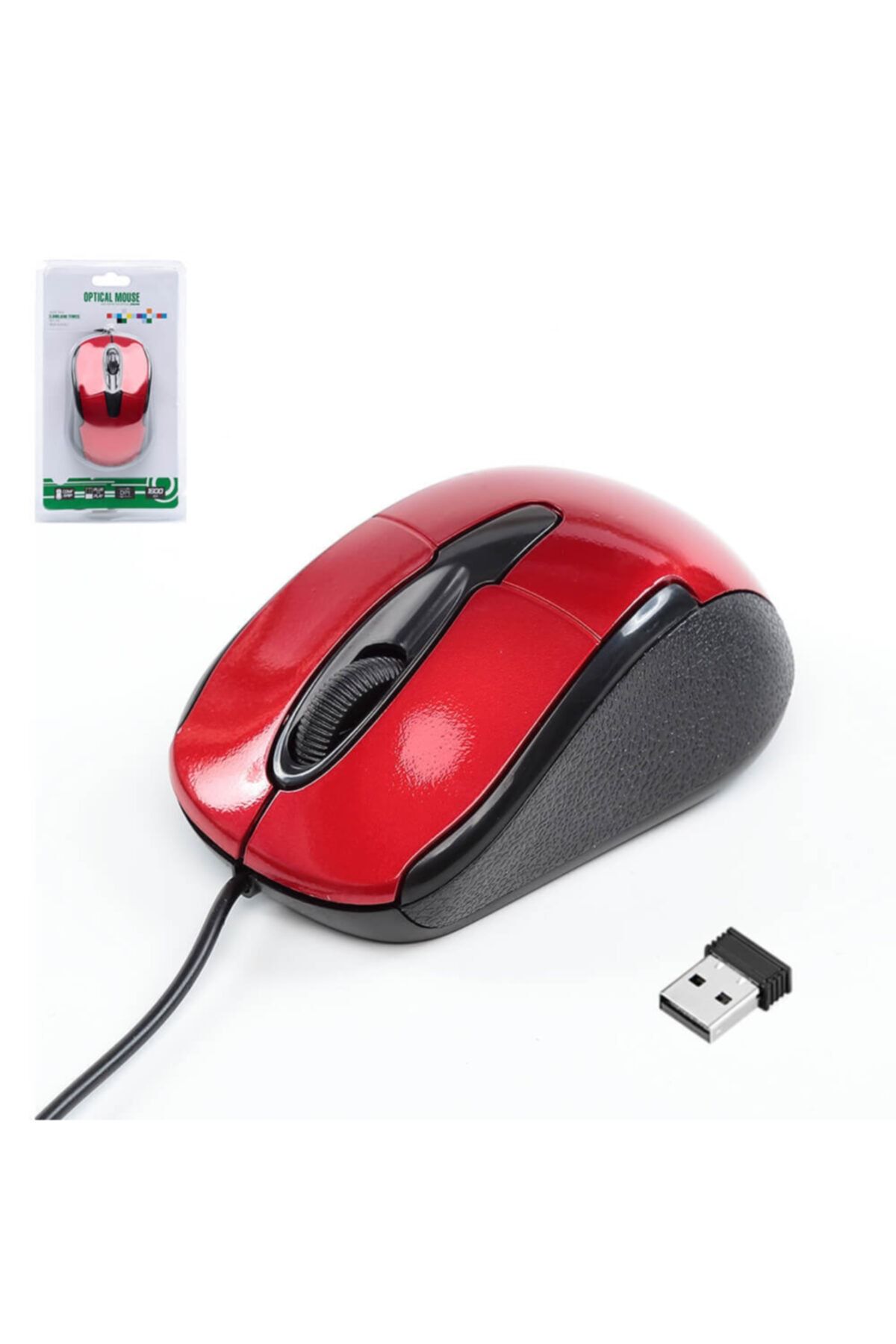 wozlo kablolu optik mouse bilgisayar