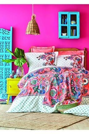 Karaca Home Cift Kisilik Diandra Turkuaz Saten Nevresim Pike Takimi Trendyol