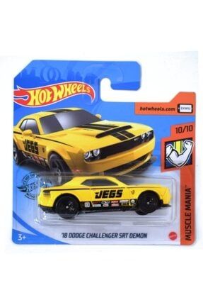1:64 Ölçek Hotwheels 18' Dodge Challenger Srt Demon Sarı*2021 2020-3380