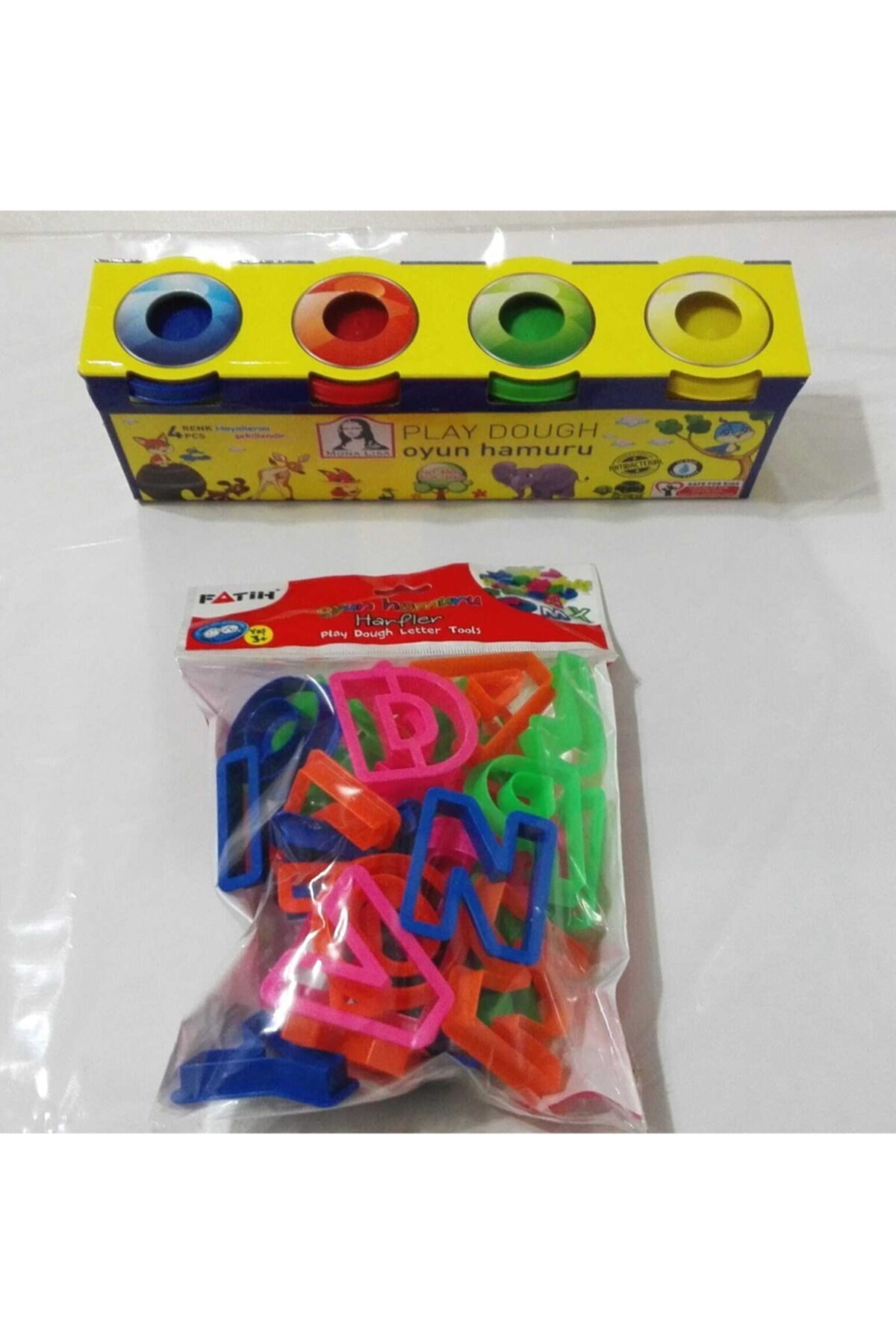 Mona Liza 4-Piece Play Dough Uppercase + Letter Mold Set