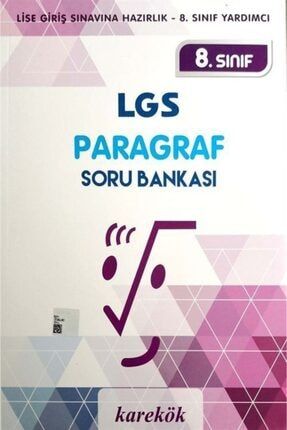 Karekok Yayinlari 8 Sinif Lgs Paragraf Soru Bankasi Trendyol