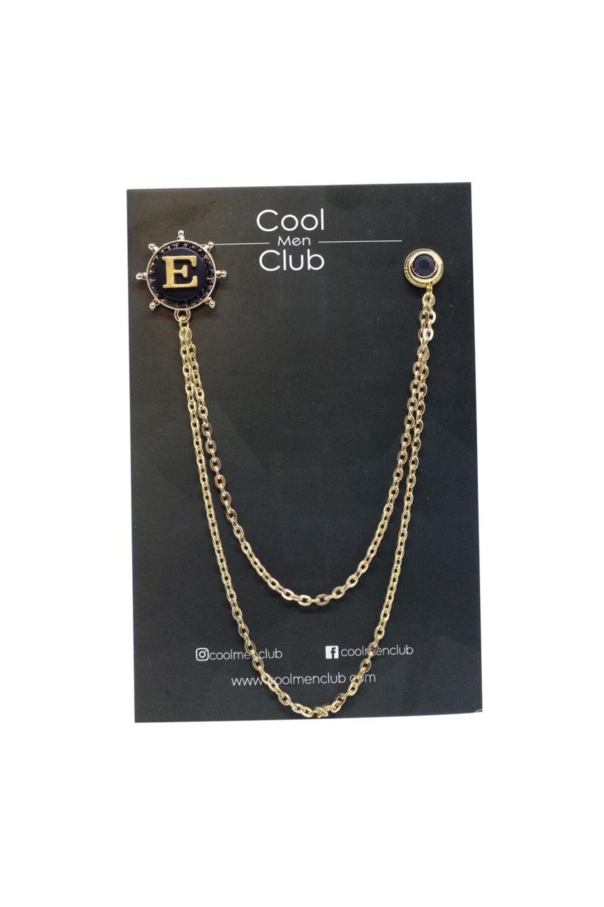 COOLMENCLUB Erkek Altın Rengi Ceket Yaka İğnesi
