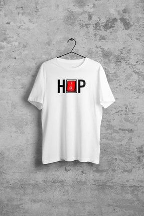 Hip Hop Erkek Beyaz Tshirt com-e076