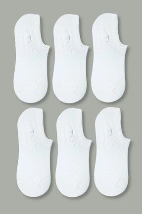 Kadın Beyaz Bambu Görünmez (sneaker) Spor Ayakkabı Çorabı 86416729590122Crmnycrmny
