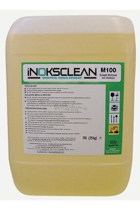 Inoxclean M100 Endüstriyel Tip Bulaşık Makinesi Deterjanı 20 L M100-23LT