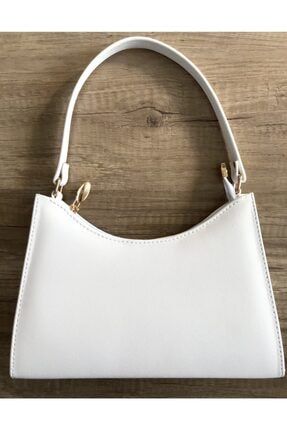 Beyaz Renk Baget Model Bayan Çantası BGT01