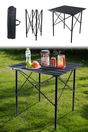 Enpa Siyah Metal Katlanir Kamp Sehpasi Trendyol