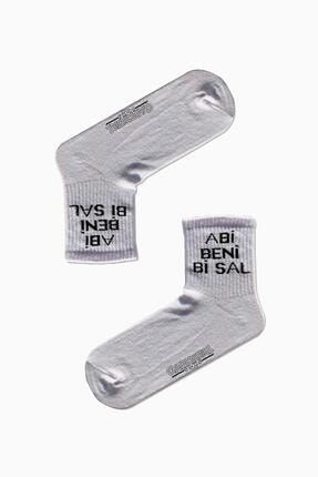 Abi Beni Bi Sal Yazılı Desenli Renkli Spor Çorap TNS-U1080-36-44