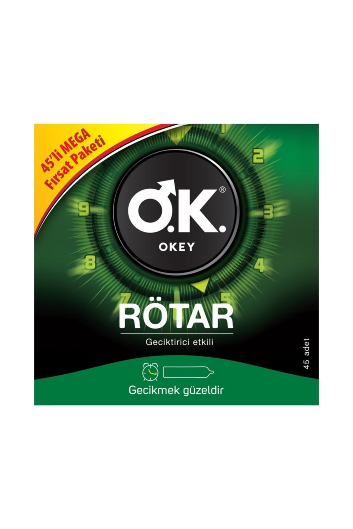 Okey 90'lık Set| 45 Rötar | 45 Zero Prezervatifler