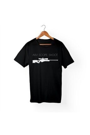 Unisex Siyah T-shirt B416
