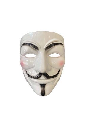 Karakter Maske - Vendetta Maske - V For Vendetta - Beyaz NY001020