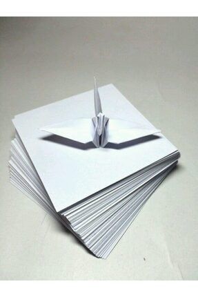 Origami Kağıt Seti Beyaz 100'lü Kağıt Katlama Oyunu 10x10 Cm 9784052369700