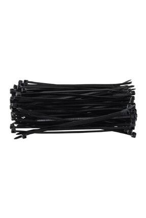100 Adet Siyah Kablo Bağı Plastik Cırt Kelepçe Klips 3,6x370 mm 01351