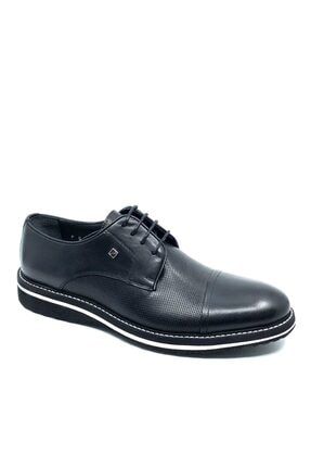 Erkek Siyah Deri Ayakkabı ST02119