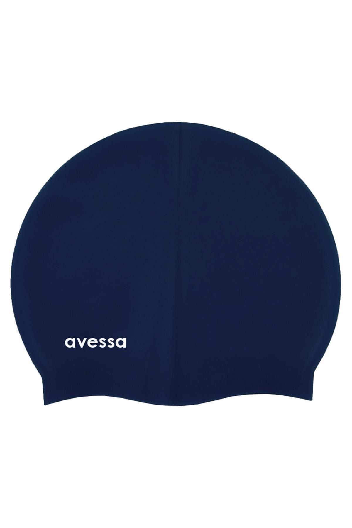 AVESSA Yüzücü Bonesi Silikon Bone Lacivert Sc-510