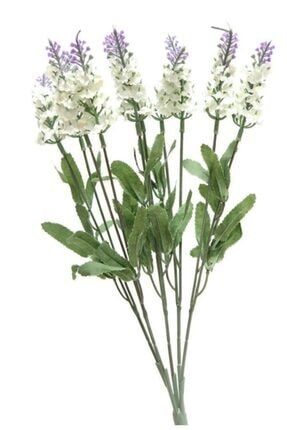 Yapay Çiçek 10 Kafa Beyaz Lavanta Demeti ty8920651257603