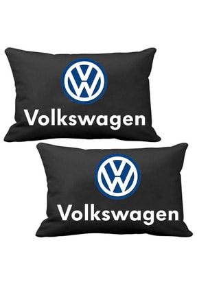 Vw Polo Oto Koltuk Başlığı Volkswagen Araba Siyah Boyun Yastığı Ortopedik Seyahat Yastık VW+YASTIK2+29