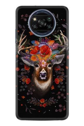Xiaomi Poco X3 Kılıf Silikon Desen Exclusive Rose Deer 1661 x3xozel5
