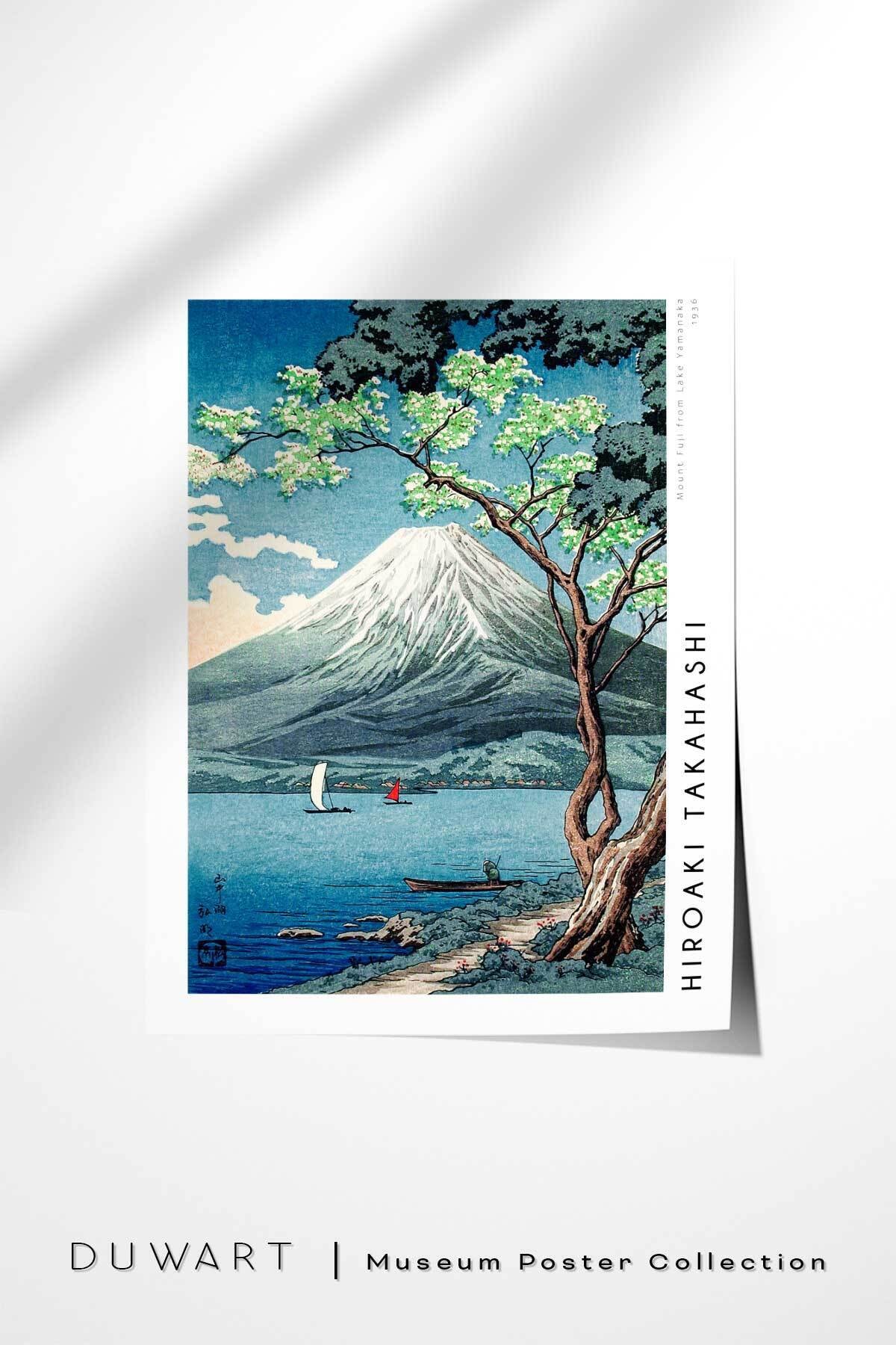 DUWART Premium Çerçevesiz Poster Hiroaki Takahashi Mount Fuji From
