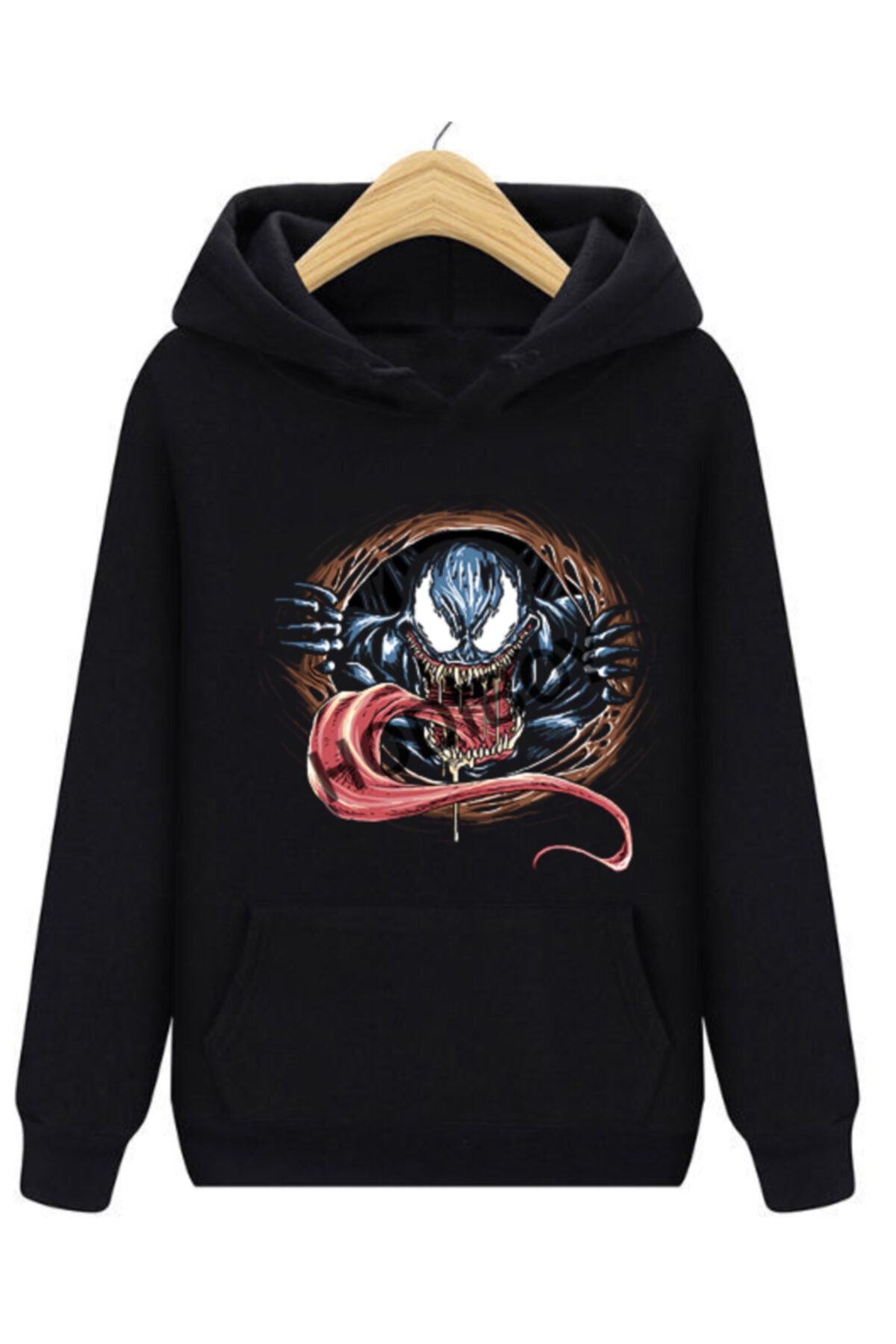 Venom Black Hooded Sweatshirt New Model