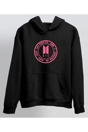 Bts Kore 1 Siyah Kapüşonlu Sweatshirt 445224452544