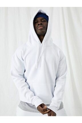 Oversize Beyaz Sweatshirt Hoddie