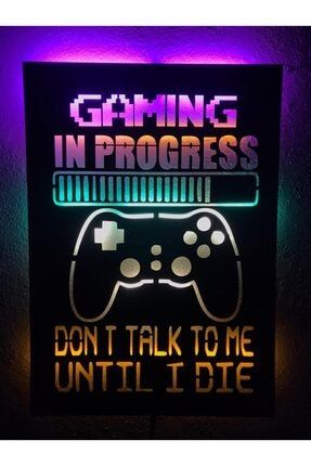Gaming In Progress Led Işıklı Ahşap Tablo GamingInProgress1