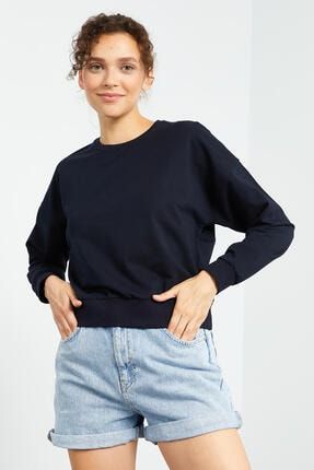 Kadın Lacivert Sweatshirt T07BY-97114