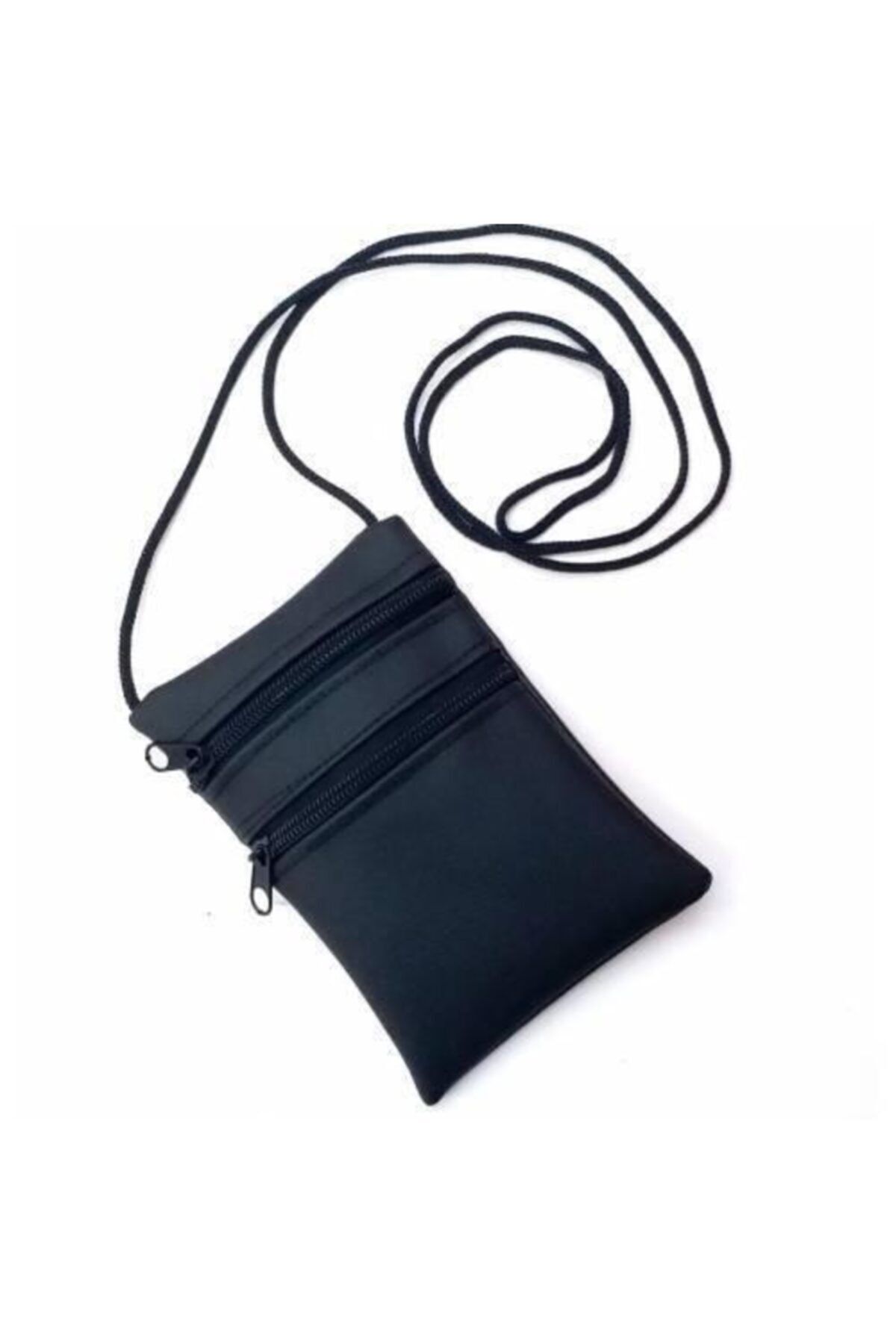 کیف پول مردانه کیسه زیپ با بند گردن 15X10CM 100 ٪ ایمن abnturk