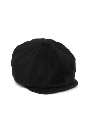 Siyah Yün Erkek Kasket Şapka Kst69 KRVT8690002231851