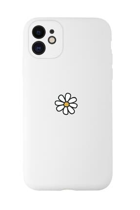 Iphone 11 Uyumlu Papatya Desenli Kamera Korumalı Lansman Kılıf Premium Silikonlu MCIP11KKLANS465