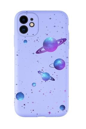 Iphone 11 Uyumlu Galaxy And Stars Desenli Kamera Korumalı Lansman Kılıf Premium Silikonlu MCIP11KKLANS177