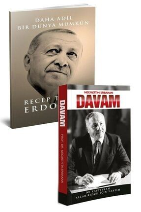 Daha Adil Bir Dünya Mümkün Ve Davam - R. Tayyip Erdoğan Ve Necmettin Erbakan In 2 Kitaplık Seti DavamDadilDm02