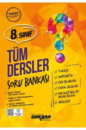 Ankara Yayıncılık 8. Sınıf Tüm Dersler Soru Bankası yns749